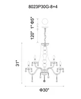 Cwi Lighting Princeton 12 Light Chandelier