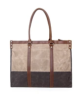 Tsd Brand Stone Creek Waxed Canvas Tote Bag