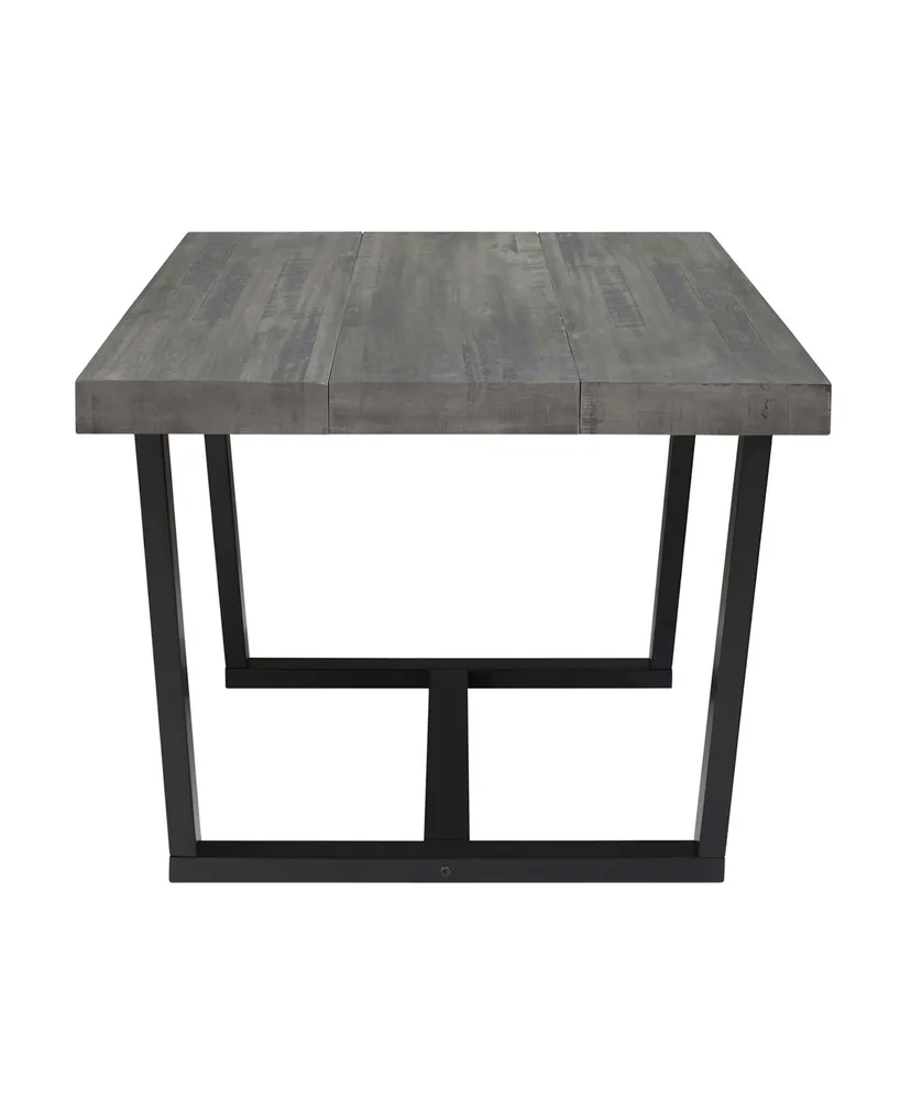 Walker Edison Distressed Solid Wood Dining Table