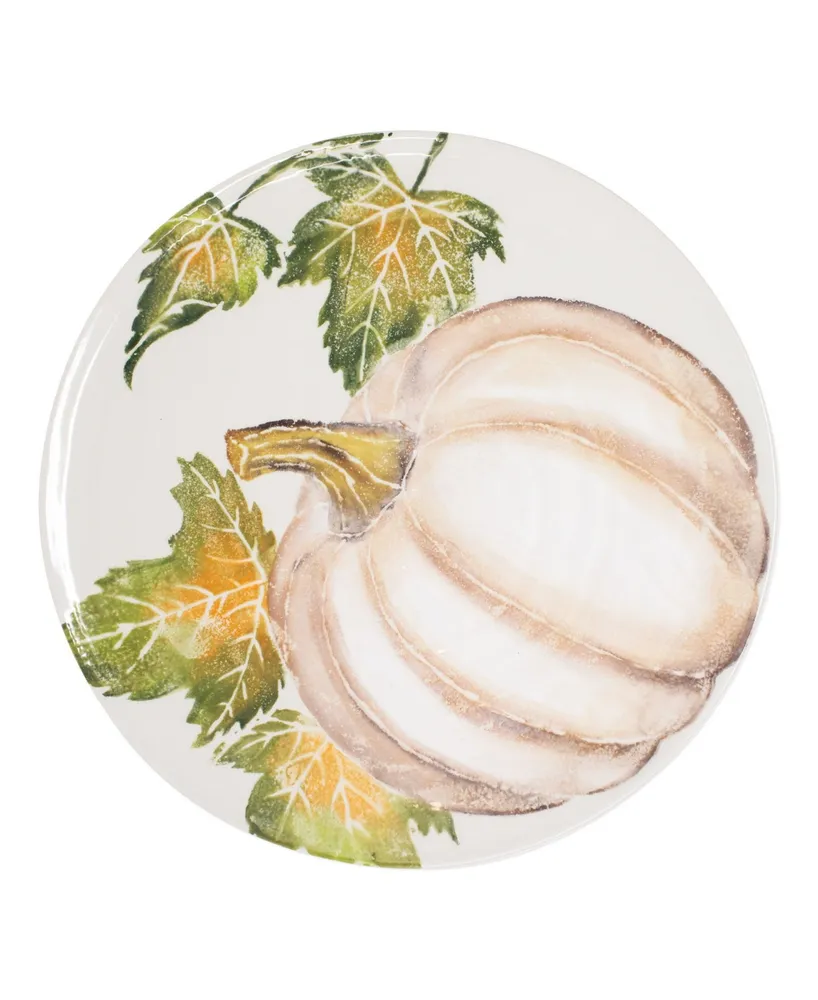 Vietri Pumpkins Round Platter w/ Pumpkin