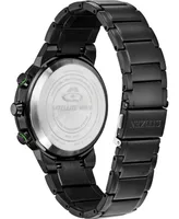 Citizen Eco-Drive Men's Satellite Wave Gps Black-Tone Stainless Steel Bracelet Watch 44mm