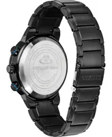 Citizen Eco-Drive Men's Satellite Wave Gps Black-Tone Stainless Steel Bracelet Watch 44mm