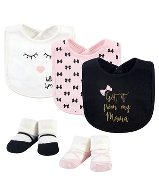 Little Treasure 5-Piece Bib and Sock Set