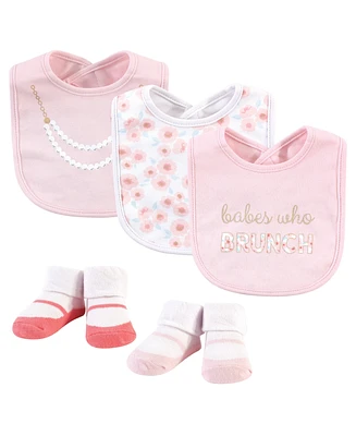 Little Treasure 5-Piece Bib and Sock Set