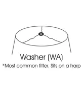 Cloth&Wire Slant V-Corner Square Softback Lampshade with Washer Fitter