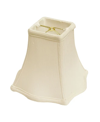 Cloth&Wire Slant Corset Drum Chandelier Lampshade with Double Flame Clip