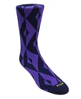 Duchamp London Men's Geometric Design Dress Sock