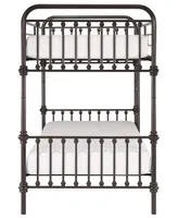 iNSPIRE Q Calvados Antique Metal Bunk Bed, Twin