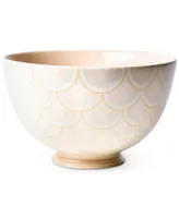 Coton Colors by Laura Johnson Blush Layered Arabesque 9" Footed Bowl
