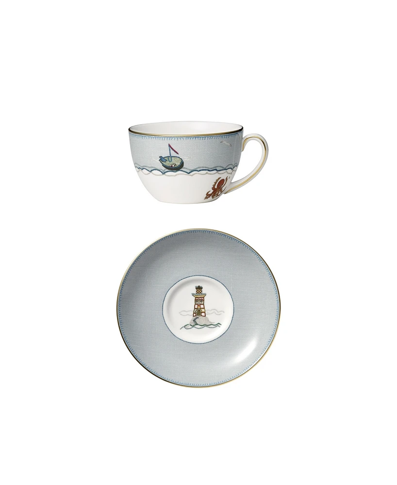 Wedgwood Sailors Farewell Breakfast Cup & Saucer Set