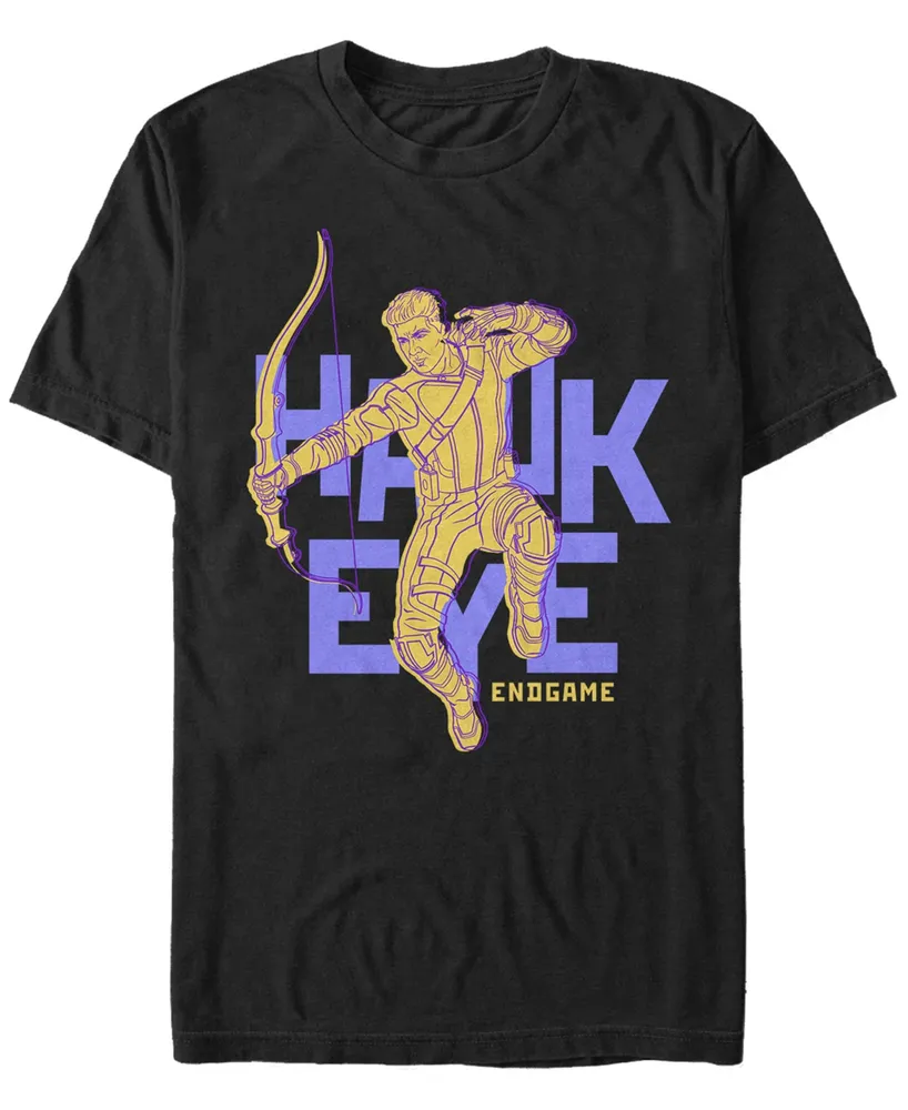 Marvel Men's Avengers Endgame Hawkeye Pop Art, Short Sleeve T-shirt