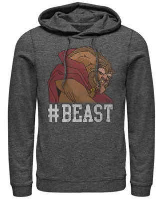 Disney Men's Beauty the Beast Hashtag Beast, Pullover Hoodie