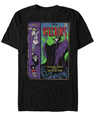 Disney Men's Villains Comic Book Cover, Short Sleeve T-Shirt