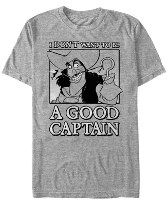 Disney Men's Peter Pan Captain Hook Not a Good Captain, Short Sleeve T-Shirt