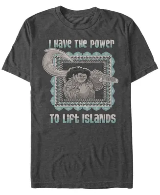 Disney Men's Moana Maui Power to Lift Islands, Short Sleeve T-Shirt
