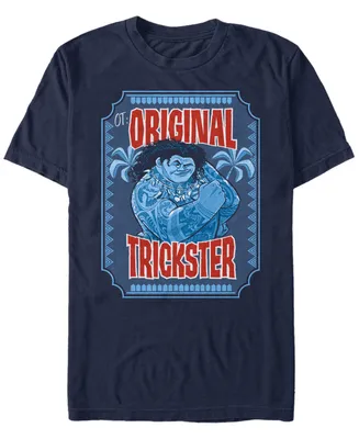 Disney Men's Moana Maui Original Trickster Hue Poster, Short Sleeve T-Shirt