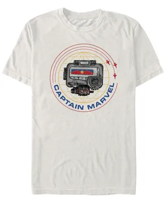 Marvel Men's Captain Pager Logo, Short Sleeve T-shirt