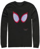 Marvel Men's Spider-Man Into the Spider-Verse Big Face, Long Sleeve T-shirt