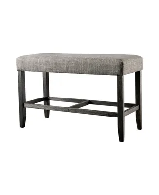 Furniture of America Robley Upholstered Counter Height Bench