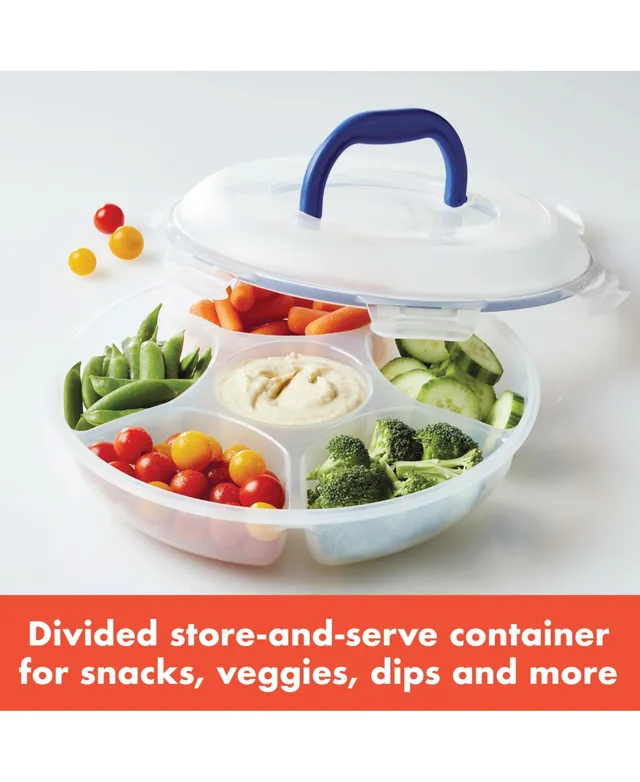 Easy Essentials Divided Food Storage Containers 54oz 2 PC Set