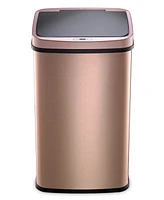 Nine Stars Group Usa Inc 13.2 Gallon Gold-tone Stainless Steel Sensor Trash Can