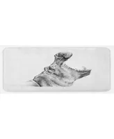 Ambesonne Hippo Kitchen Mat