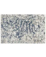 Scott Living Expressions Imprinted Blooms Aqua 2' x 3' Area Rug