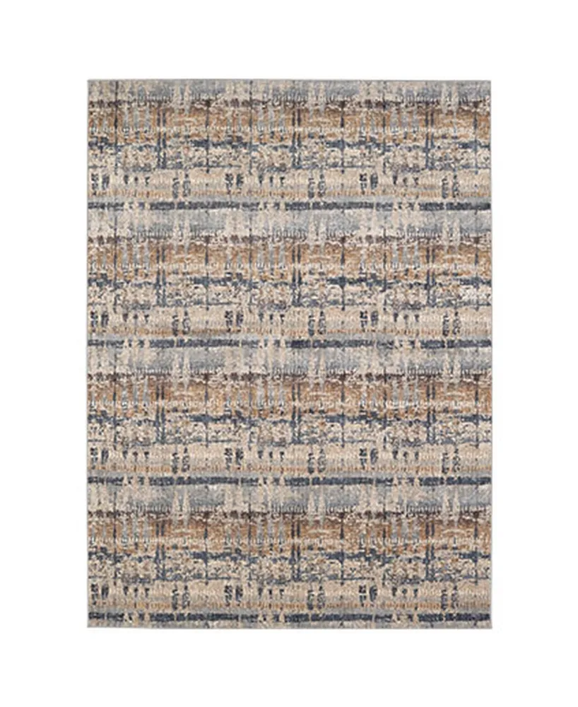 Scott Living Expressions Kaleidoscopic Denim 5'3" x 7'10" Area Rug