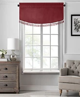 SunVeil Vanderbilt Scallop Tassel Window Valance, 50"x19"