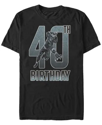 Fifth Sun Men's Marvel Black Panther 40th Birthday Short Sleeve T-Shirt