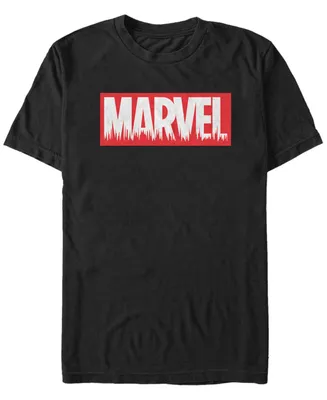 Marvel Men's Classic Cityscape Brick Logo, Short Sleeve T-Shirt