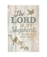 Dexsa the Lord Is My Shepherd New Horizons Wood Plaque with Easel, 6" x 9"