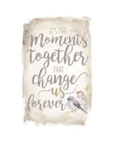 Dexsa It's the Moments Together New Horizon Wood Plaque with Easel, 6" x 9"