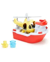 Green Toys Rescue Boat Helicopter