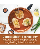 Farberware Glide Copper Ceramic 4 Qt. Covered Saute