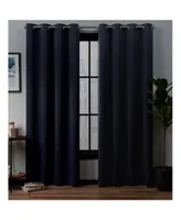 Exclusive Home Academy Total Blackout Grommet Top Curtain Panel Pair