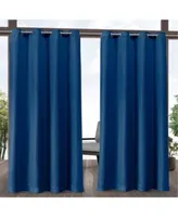 Exclusive Home Aztec Indoor Outdoor Grommet Top Curtain Panel Pair