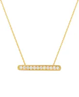 241 Wear It Both Ways Diamond Bar Pendant Necklace (1/3 ct. t.w.) in 14k White or Yellow Gold