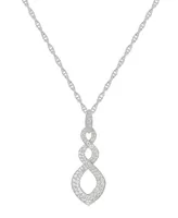 1/2 ct. t.w. Round Shape Diamond Pendant in 14k White Gold