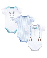 Little Treasure Baby Boys Treasure Cotton Bodysuits 3pk First Easter, 9-12 Months