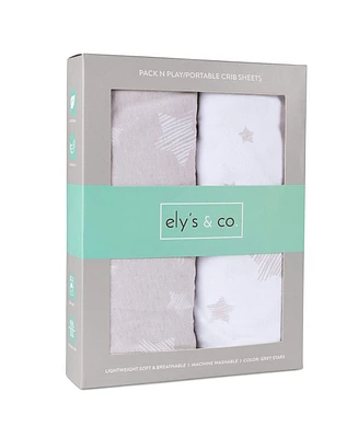 Ely's & Co. Baby Pack N Play Portable Crib Sheet ( Pack of 2 )