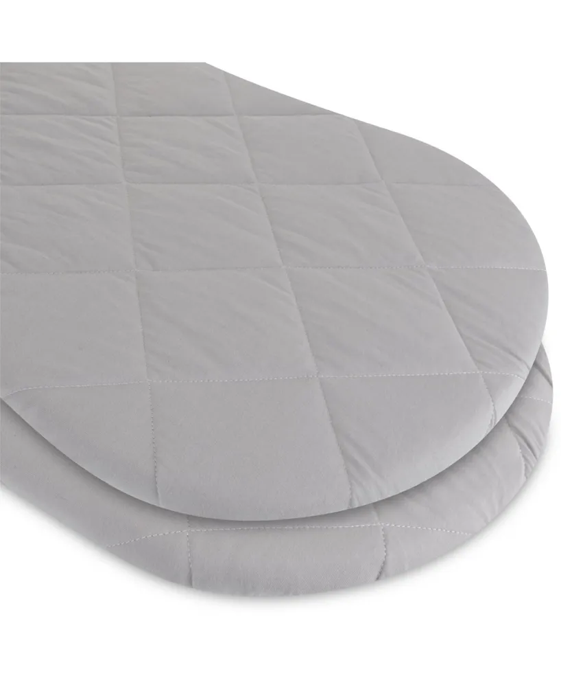 Ely's & Co. Water Resistant Quilted Hourglass Bassinet Sheet with Heat Protection