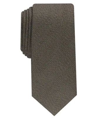 Alfani Men's Metallic Texture Slim Tie, Created for Macy's