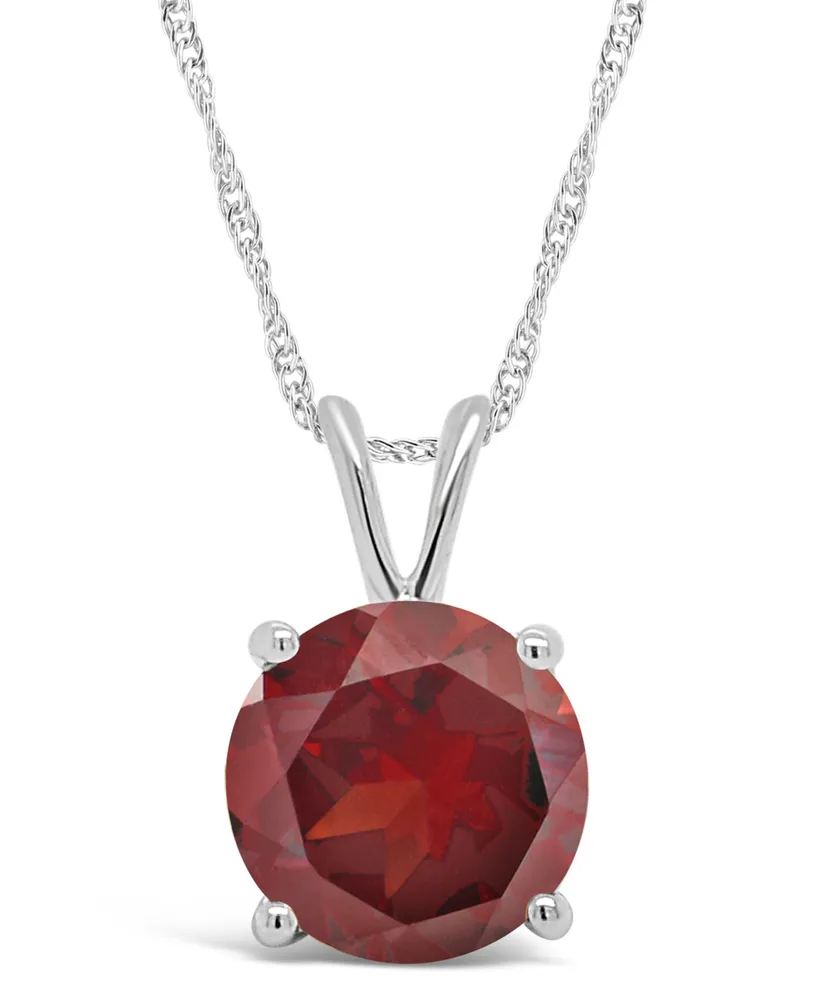 Garnet (2-1/3 ct. t.w.) Pendant Necklace Sterling Silver. Also Available London Blue Topaz (2-3/8