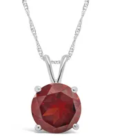 Garnet (2-1/3 ct. t.w.) Pendant Necklace Sterling Silver. Also Available London Blue Topaz (2-3/8