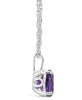 Citrine (1-7/8 ct. t.w.) Pendant Necklace Sterling Silver. Also Available Sky Blue Topaz, Rose Quartz and Amethyst