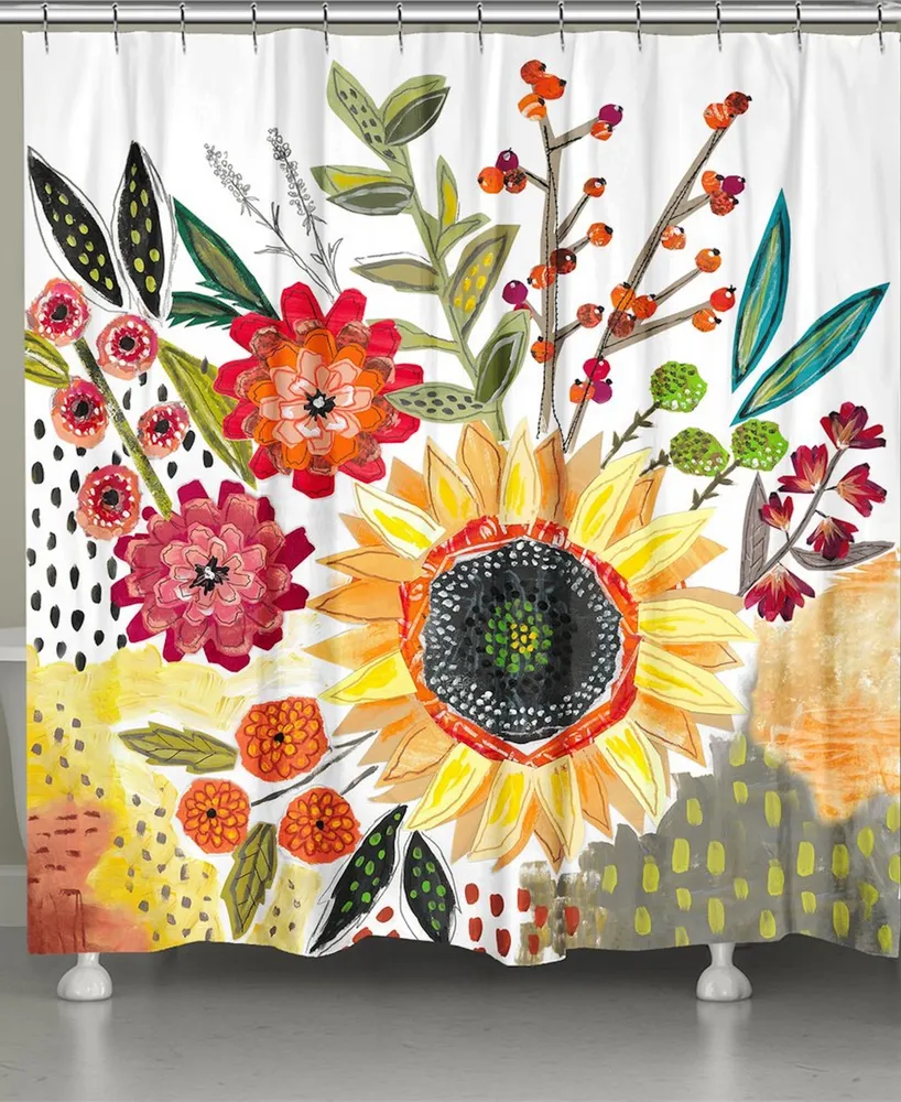 Laural Home Sundaze Blooms Shower Curtain