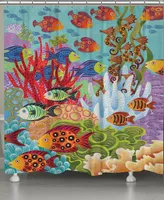 Laural Home Fish in the Hood Shower Curtain