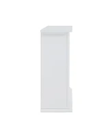 Southern Enterprises Elior Marble Tiled Electric Fireplace