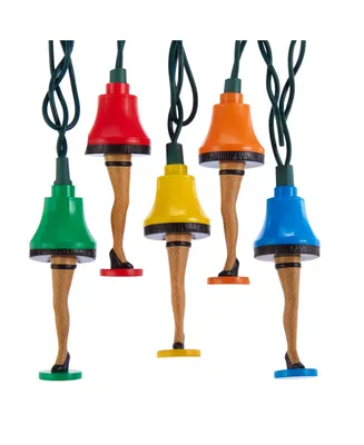 Kurt Adler Ul 10-Light A Christmas Story Colorful Leg Lamp Light Set